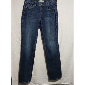 Levi's 505 Straight Leg Jeans Dark Wash Denim‎ Pockets Womens Size 30x34